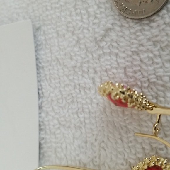 New Kendra Scott Framed Kendall Stone Drop Earrings - Picture 7 of 7